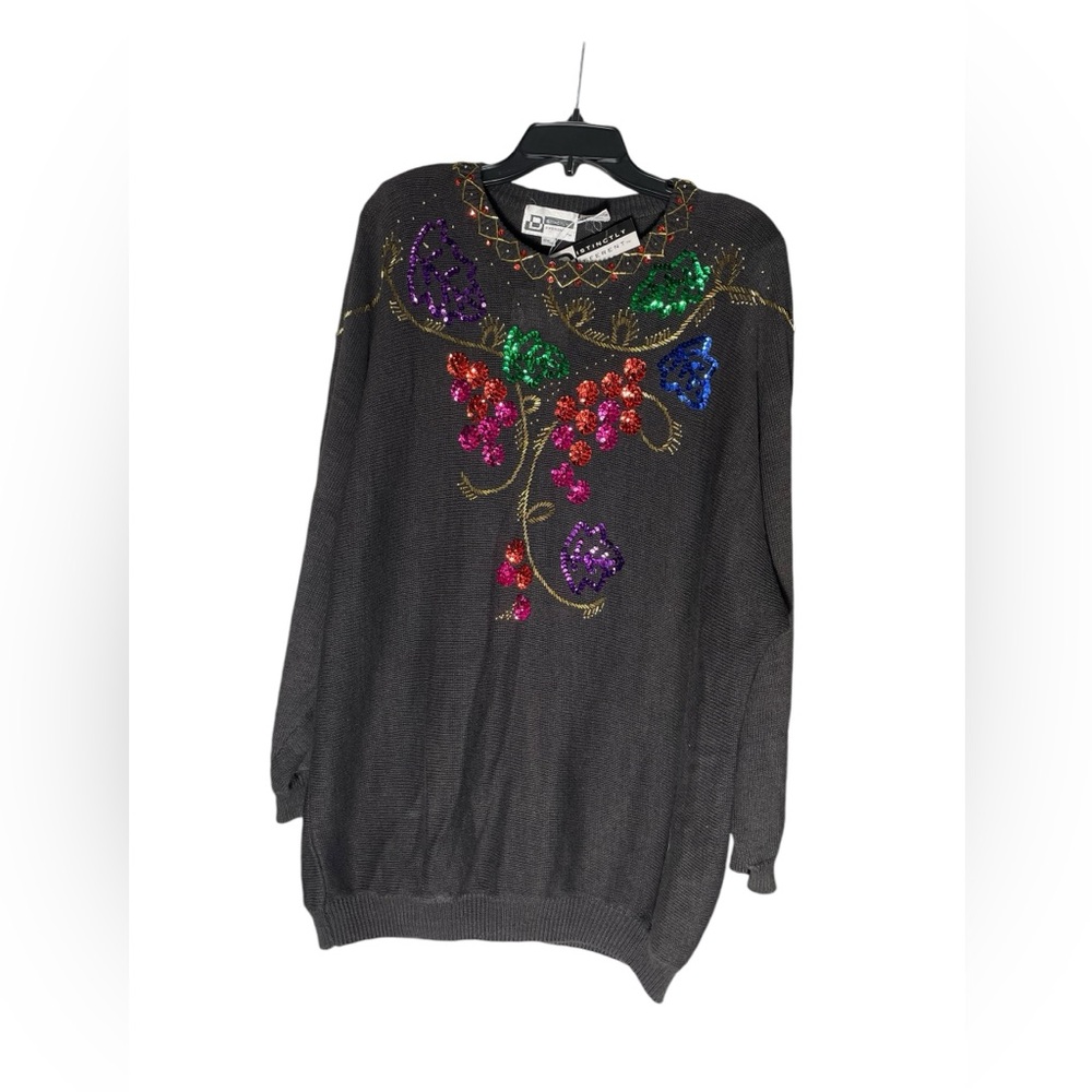 VTG 90s distincly different Sequin pullover knit sweater Women’s 22 NWT